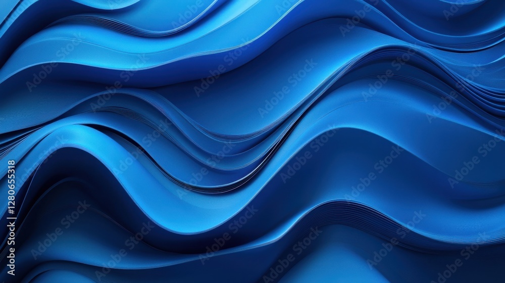 A mesmerizing abstract wave pattern in deep blue tones, showcasing fluid movement and elegant curves. A mesmerizing abstract wave pattern in deep blue tones, showcasing fluid movement and elegant curves.