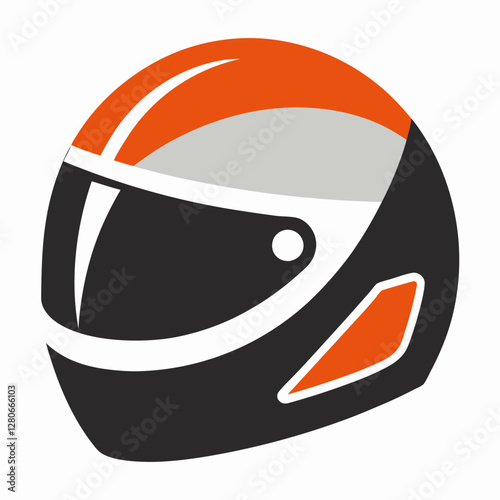 Classic Helmet Silhouette Vector – Perfect for Safety & Sports Icons.