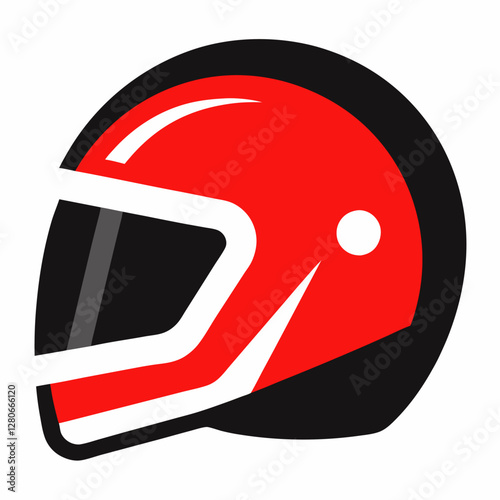Classic Helmet Silhouette Vector – Perfect for Safety & Sports Icons.