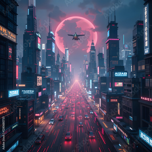 Nighttime Hong Kong cityscape with skyline, traffic, lights, and fireworks