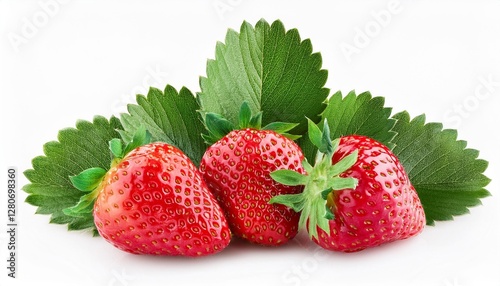 strawberry on a white background