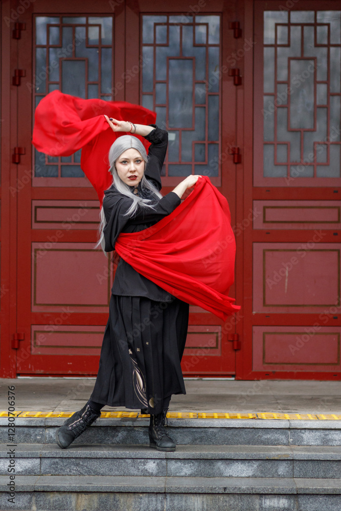 dance, costume, china, traditional, woman, arts, asia, asian, asiatic, background, battle, beauty, character, chinese, clothes, clothing, concept, cosplay, culture, danger, east, elegance, fabrics, fe