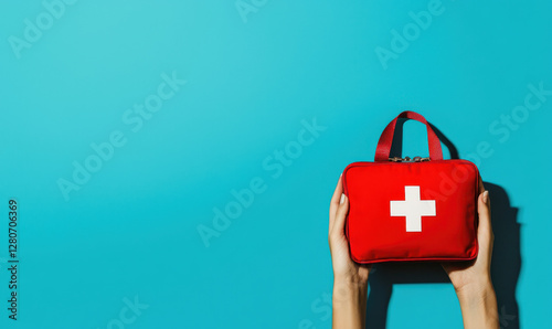 Essential First Aid Kit for Emergency Preparedness - Compact Medical Bag for Health and Safety in Everyday Life and Travel photo