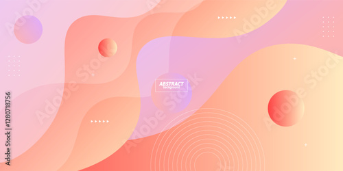Abstract background with soft gradient colors and dynamic shadows in the background. Vector background for wallpaper.