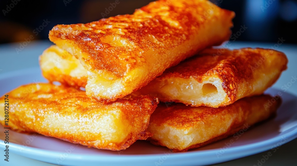 Close-up of crispy golden fried breadsticks perfect for culinary delights Close-up of crispy golden fried breadsticks perfect for culinary delights