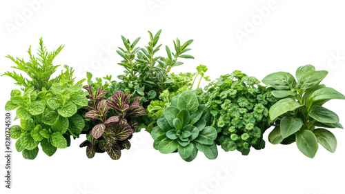 Fresh herbs and greens arranged beautifully for culinary delights and gardening inspiration