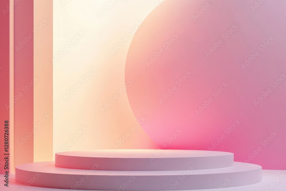 Modern minimalist backdrop with soft gradients and ample space for text placement during creative projects and presentations. Generative AI Modern minimalist backdrop with soft gradients and ample space for text placement during creative projects and presentations. Generative AI