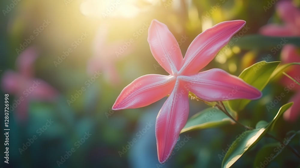 Fototapeta premium flower with petals shaped like starfish, radiating a soft, calming scent.