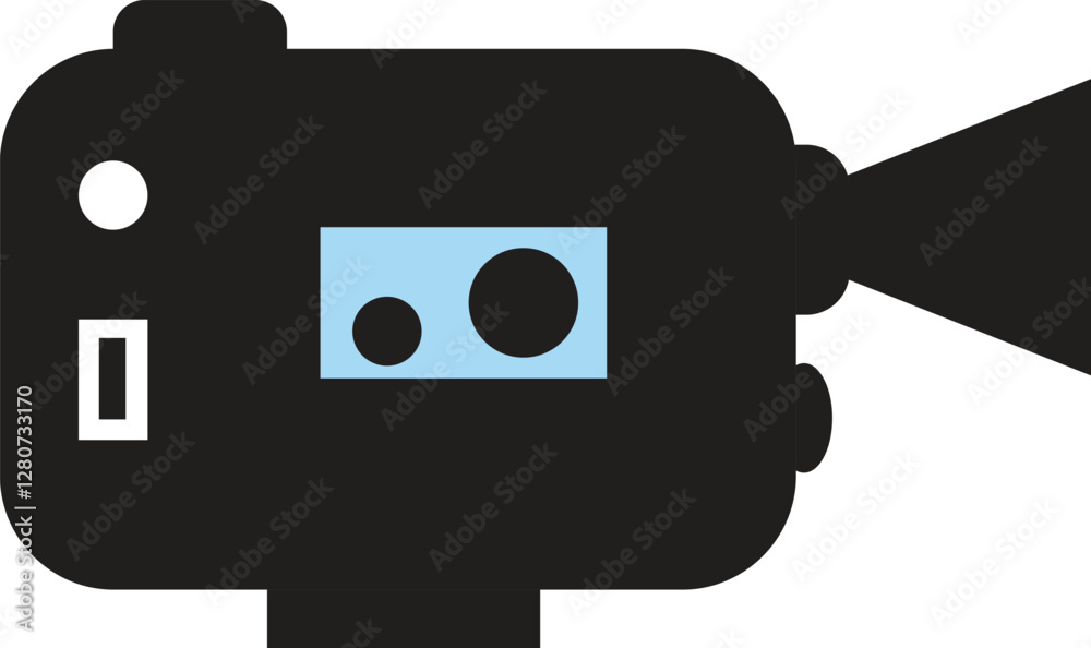 Naklejka premium photo Camera vector icon symbol