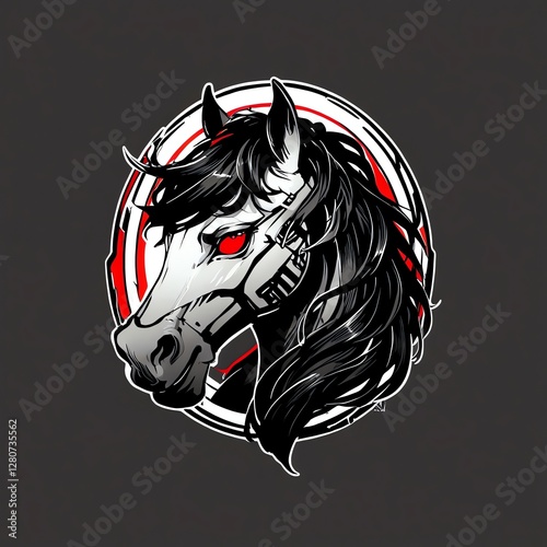 Cybernetic Horsehead: A Fusion of Nature and Technology