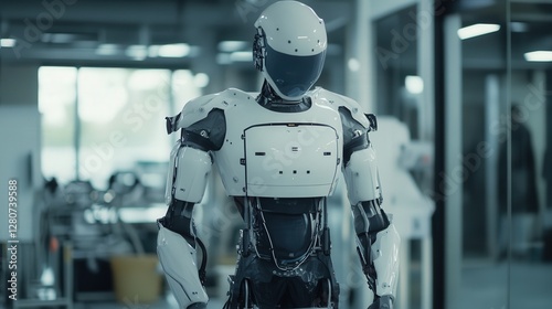 Wallpaper Mural robot designed to support professional athletes by tracking biometrics and optimizing recovery routines based on individual needs. Torontodigital.ca