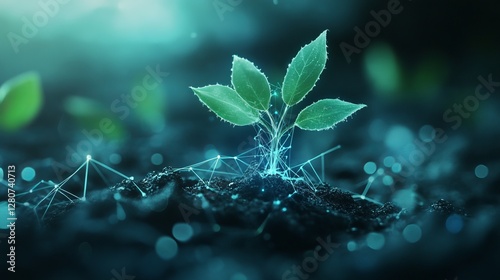 Futuristic Fintech Growth Digital Finance Innovation