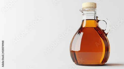Clear Glass Oil Bottle Studio Shot photo
