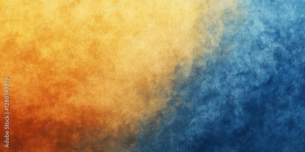 A non-seamless vibrant gradient background, with a smooth transition from sunshine yellow to chambray blue and burnt orange, creating a warm, modern aesthetic. A non-seamless vibrant gradient background, with a smooth transition from sunshine yellow to chambray blue and burnt orange, creating a warm, modern aesthetic.