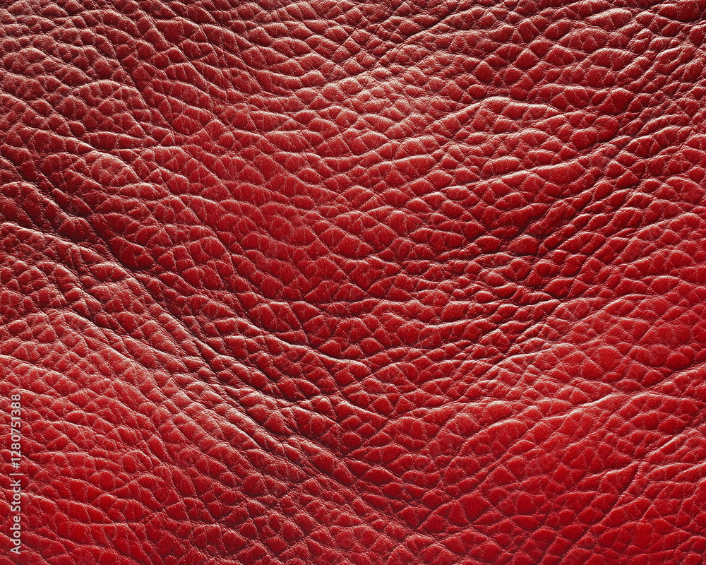 Red leather texture background, close-up of light red grainy skin with copy space. Abstract banner for design, wallpaper, interior decoration, and fashion concept. Red leather texture background, close-up of light red grainy skin with copy space. Abstract banner for design, wallpaper, interior decoration, and fashion concept.