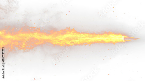 a pencil is burning in the air photo