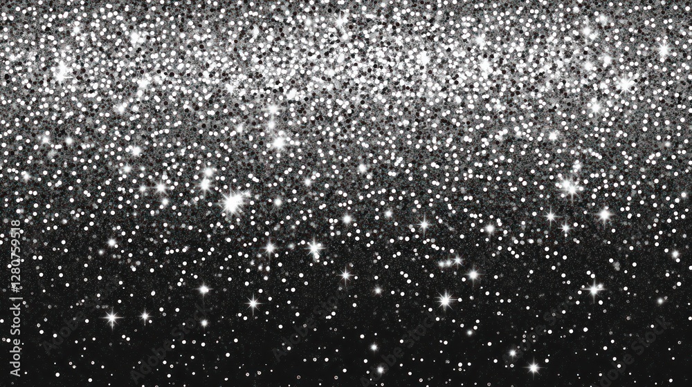 Sparkling Silver Glitter Gradient Background Sparkling Silver Glitter Gradient Background