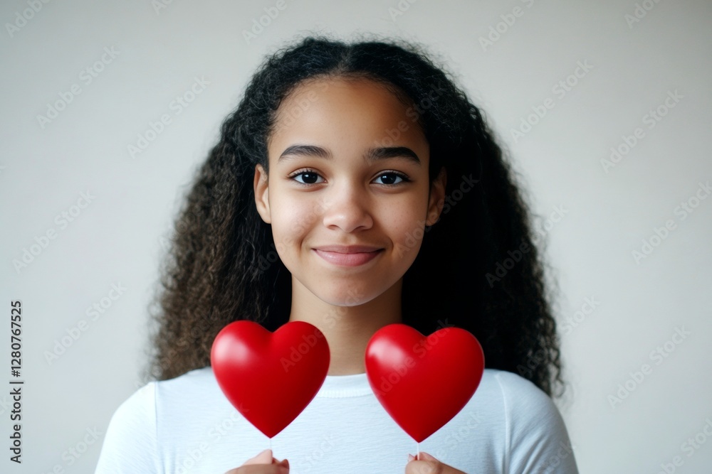 Impressive vivid image of pretty loving mixed-race young woman - commercial promotion visual idea. Valentine's day greeting from woman or for woman. Seductive romance. Commercial love. Impressive vivid image of pretty loving mixed-race young woman - commercial promotion visual idea. Valentine's day greeting from woman or for woman. Seductive romance. Commercial love.