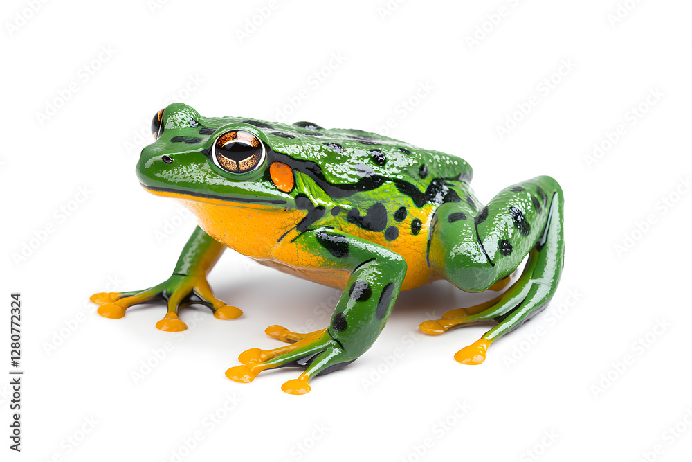 Obraz premium African bullfrog, isolated on white background