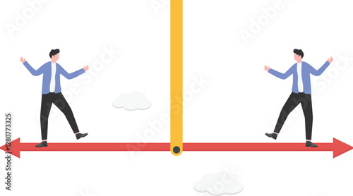 Businessmen run their business at risk and investment mistakes.

