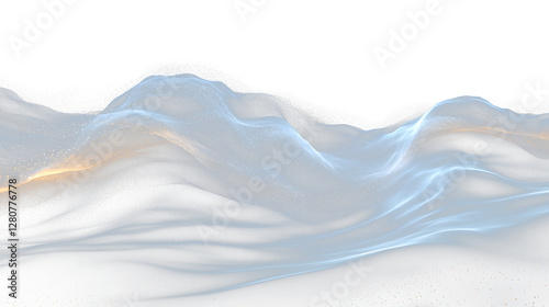a black background with a wave of white and gold
