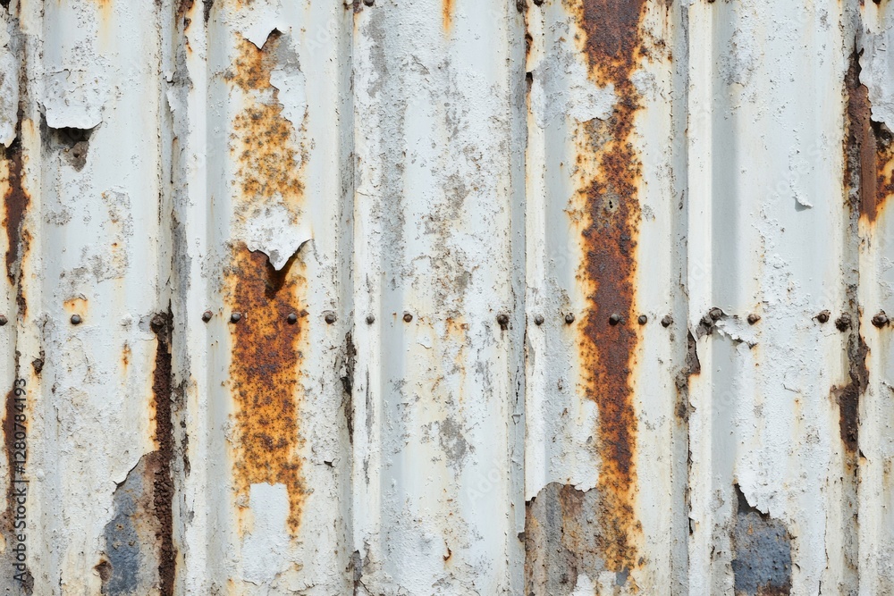 Aged Rustic White Metal Surface with Grunge and Distressed Textures for a Vintage Aesthetic Aged Rustic White Metal Surface with Grunge and Distressed Textures for a Vintage Aesthetic