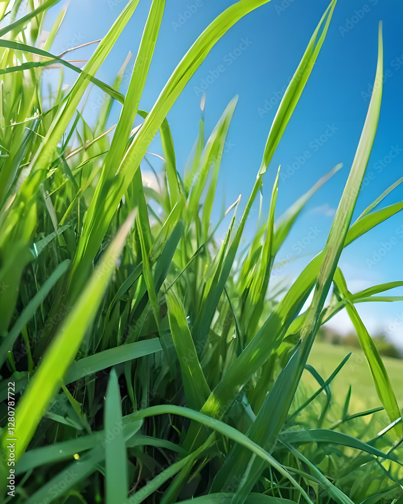 Obraz premium Grass and Sky background 