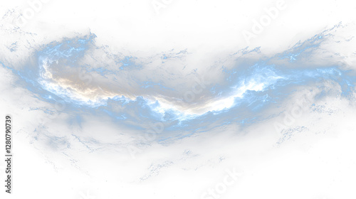 a dark blue and white swirl with a black background photo
