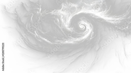 a white swirl in the dark