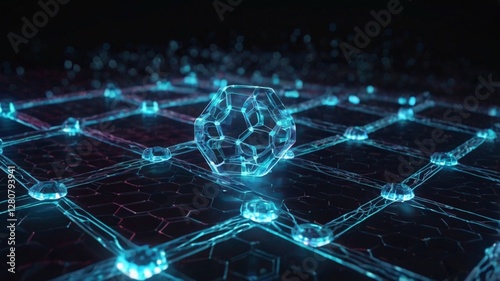 Concept of artificial intelligence, futuristic technology and machine learning