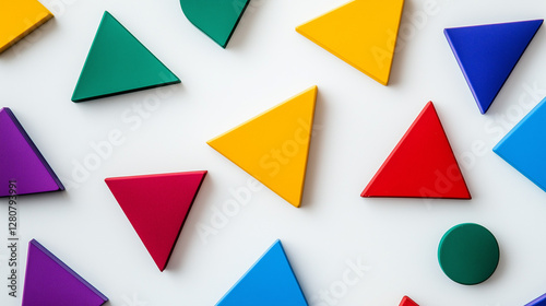 Free Download Visual Representation of Project Management Using Simple Geometric Shapes on a Clean White Background - GFXLoad