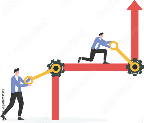 Businessmen try to solve the problems of the company by fixing the mistakes to make the business successful.

