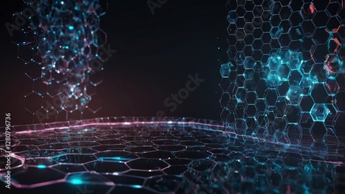 Concept of artificial intelligence, futuristic technology and machine learning