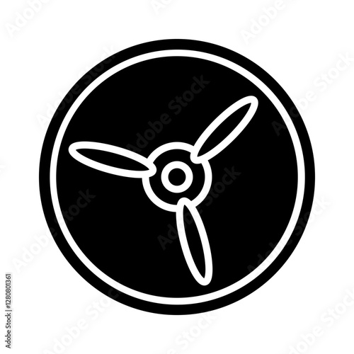 Airplane Propeller Icon Design