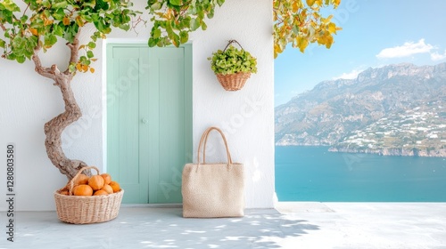 Amalfi Coast Villa  Mediterranean Summer  Ocean View  Coastal Home  Vacation Rental