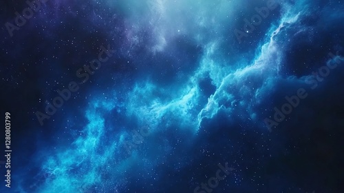 Blue sapce clouds, nebula