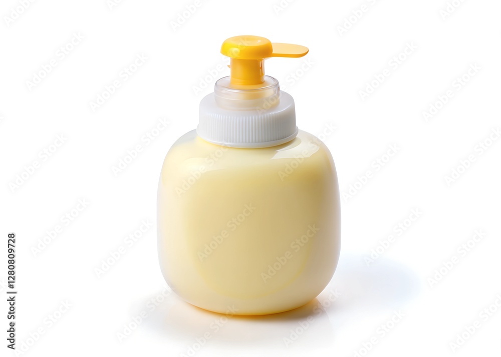 baby lotion isolated on a white background