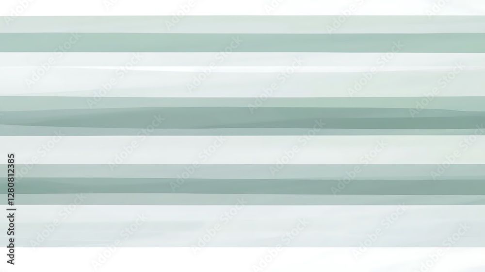 Fototapeta premium Abstract Green and White Horizontal Stripes Design