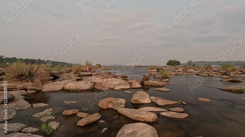 Congo River near Brazzaville. Democratic republic Congo.