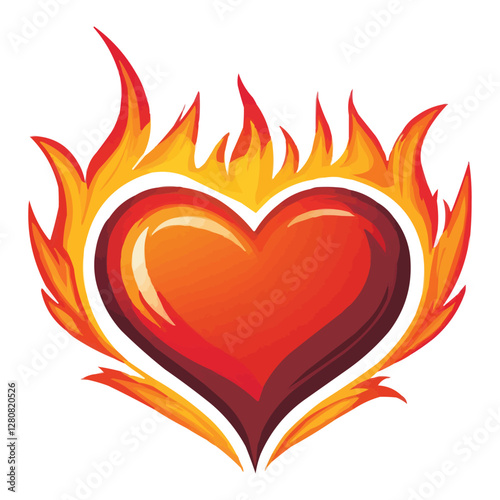 heart in fire