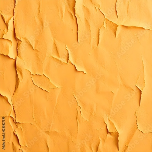 Close-up of a grunge old paper texture background in bright vibrant colors, featuring lively and energetic artistic lighting and abstract patterns. 