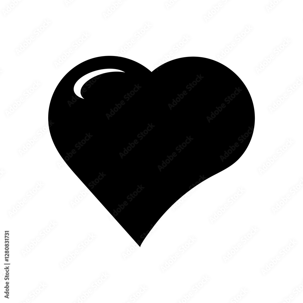 Black hearts shape vector design illustrator Black hearts shape vector design illustrator
