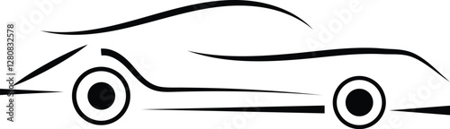 Car vector icon design silhouette 