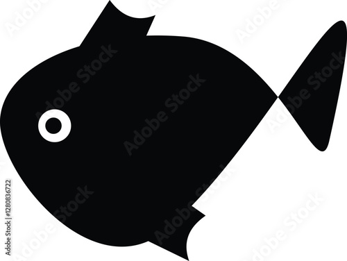 Fish vector icon design illustrator 
