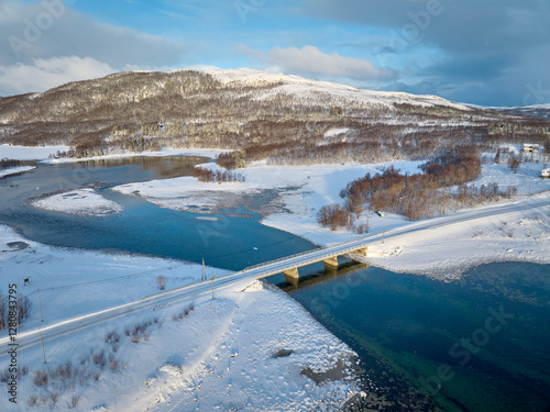 aerial photo over the winte...