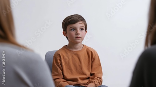 Autism research professional administering a social behavior assessment. Featuring social skills testing and autism evaluation