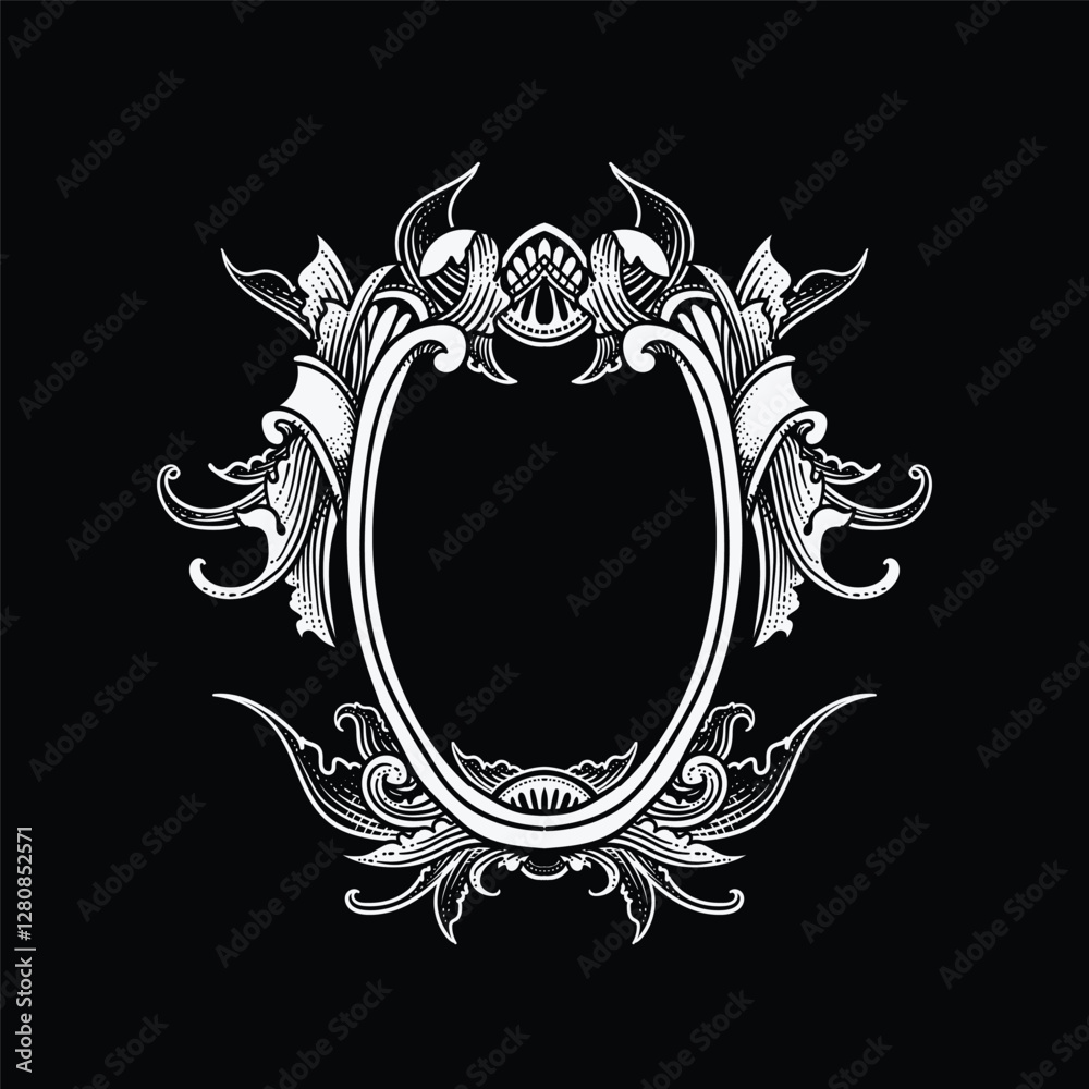 Luxury Victorian Frame . Ornate element for design
Luxury Victorian Frame . Ornate element for design
