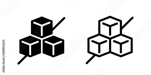 Sugar icons. Sugar vector icons.