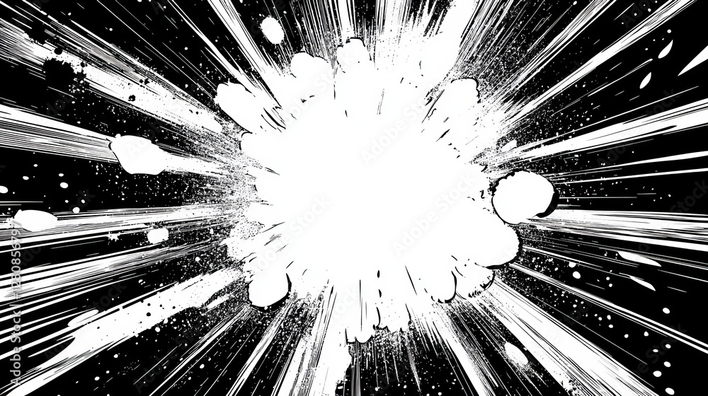 Fototapeta premium Texture featuring a grunge noise gradient, dirty grain background, dotted halftone overlay, and a sand dusty distressed pattern, all combined with a grungy grit design and black-white random dots