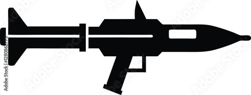  gun silhouette vector illustration 